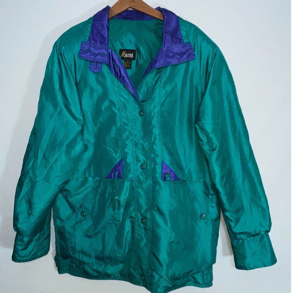 Vintage Mariel Jacket - 80's‎ Awesomeness! - Women's Size L - With Shoulder Pads
